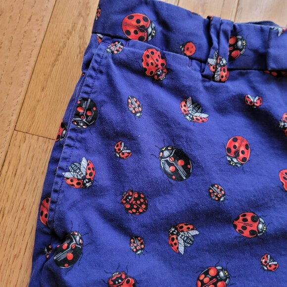 RLX Ralph Lauren Golf Shorts Ladybug Print Purple Blue Men's Size 34 Stretch Fit - Picture 2 of 12